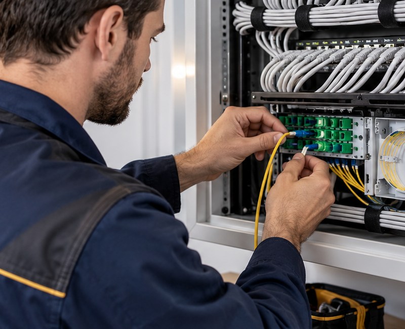Installation VDI et fibre optique